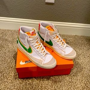Nike Blazer Highs, Size 11.5, Great Condition, Comfy and Bright Shoe
